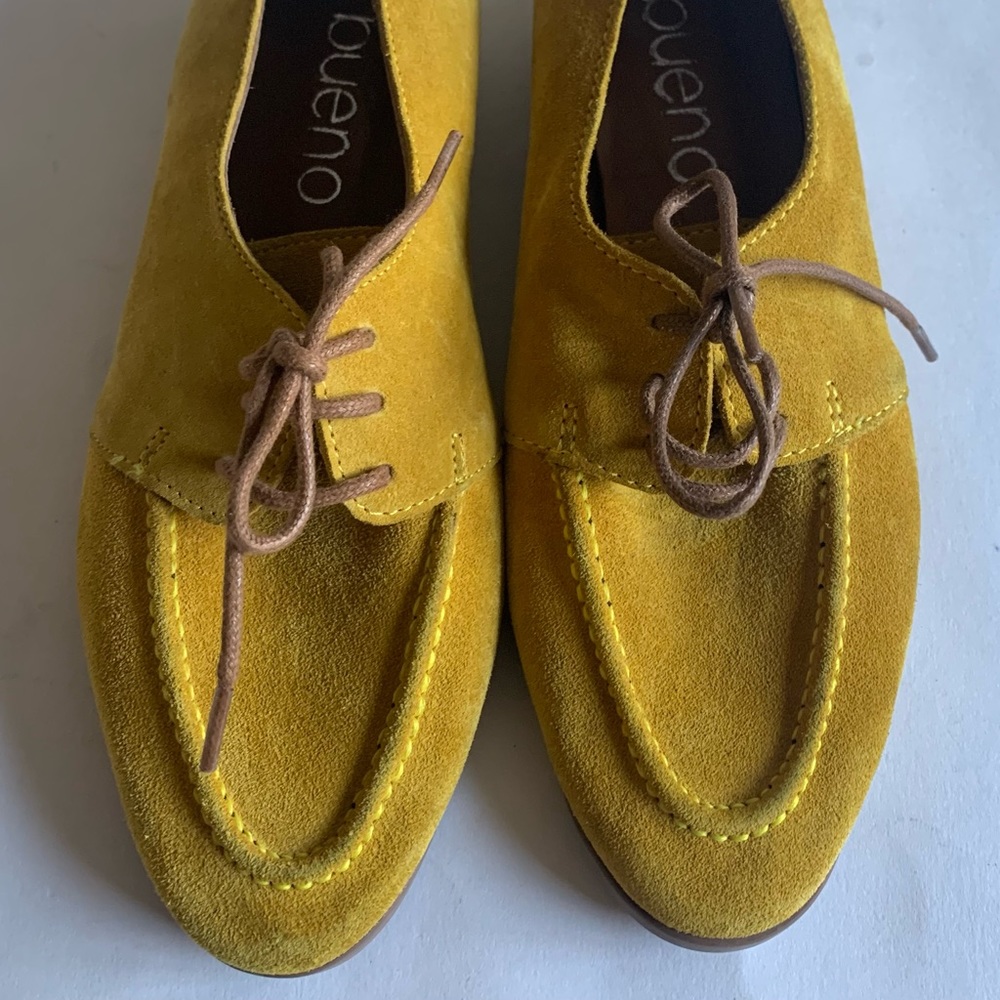 Georgia Suede Lemon moccasin style oxford 7-Bueno